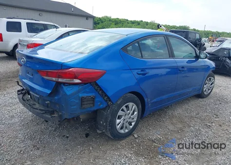 2018 Hyundai Elantra Se from USA, damaged, VIN KMHD74LFXJU450331